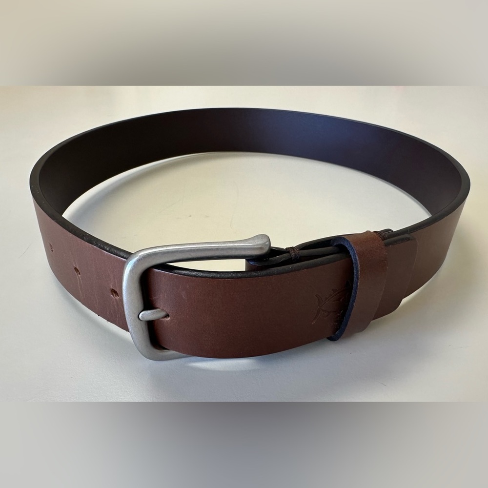 Boys Southern Tide Leather Belt